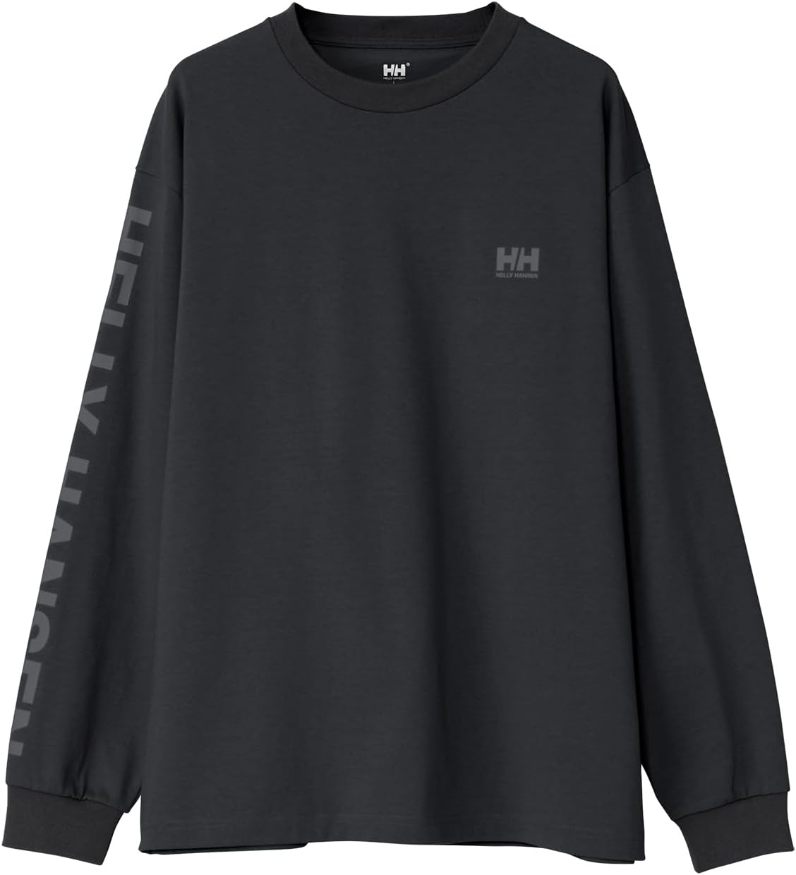 

Футболка с длинным рукавом и надписью Helly Hansen, унисекс, модель HM32578, унисекс, для взрослых, черный