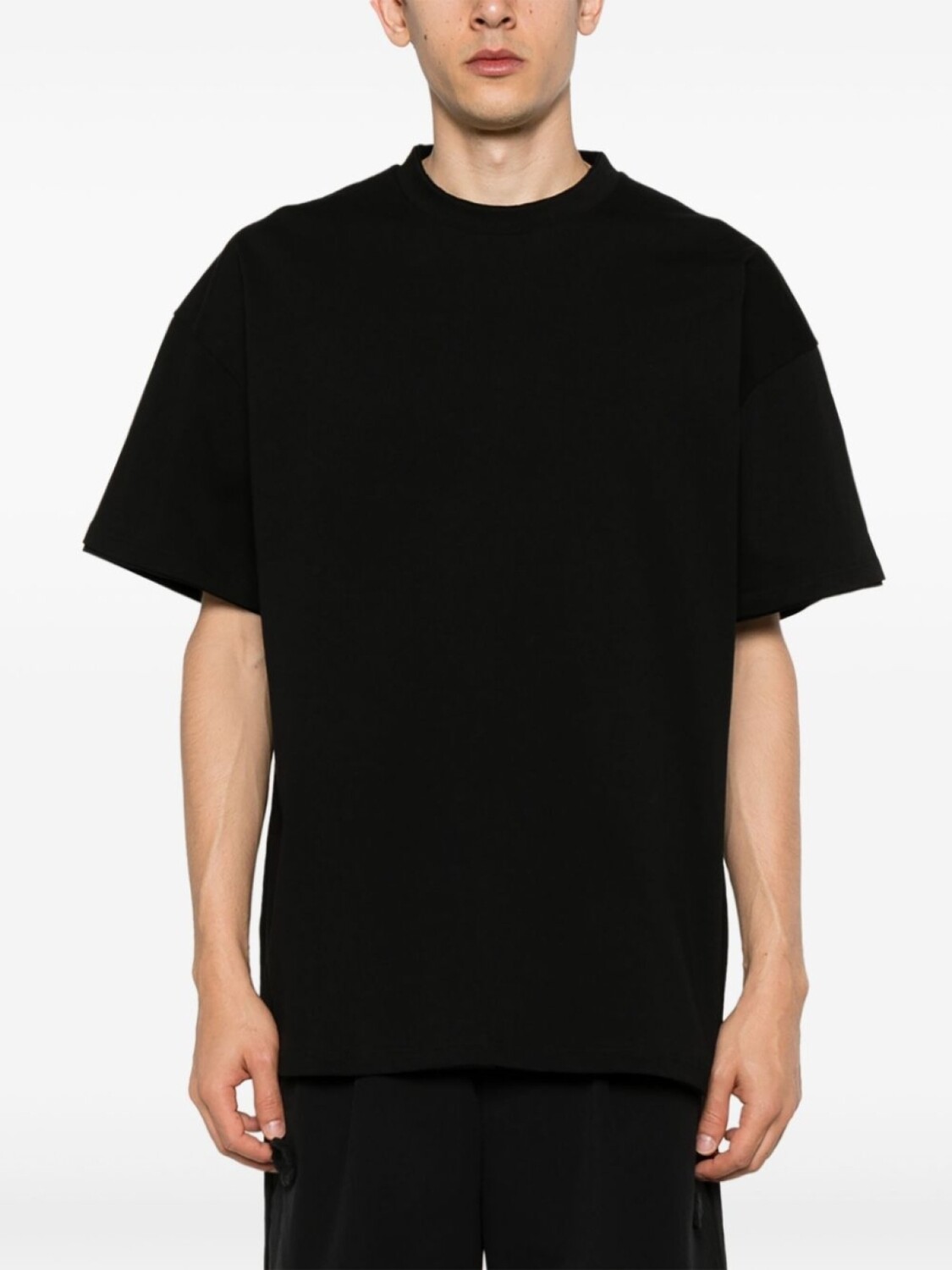 Jil Sander многослойная футболка с логотипом, черный — фото 3