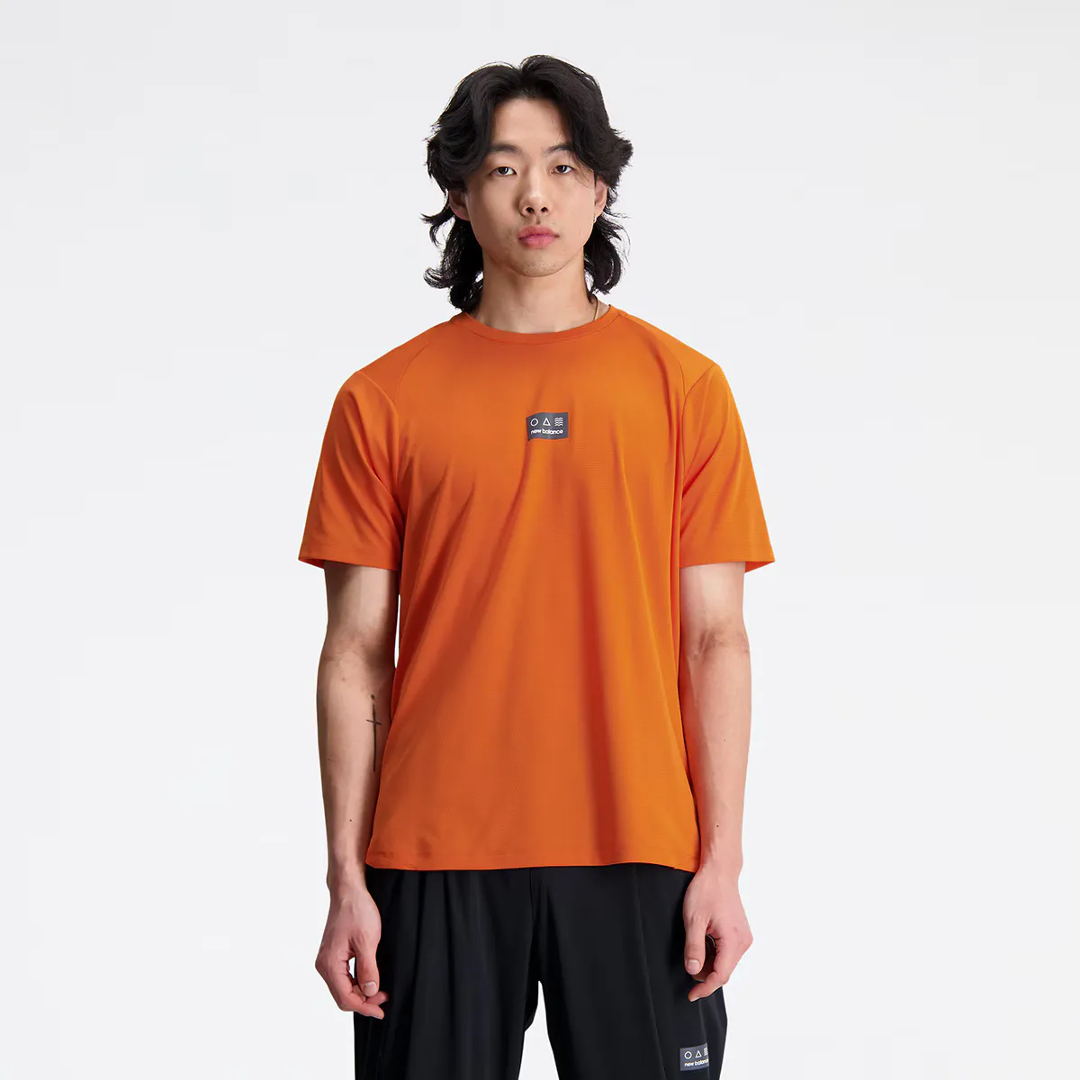 

Мужская футболка New Balance Impact Run, оранжевый