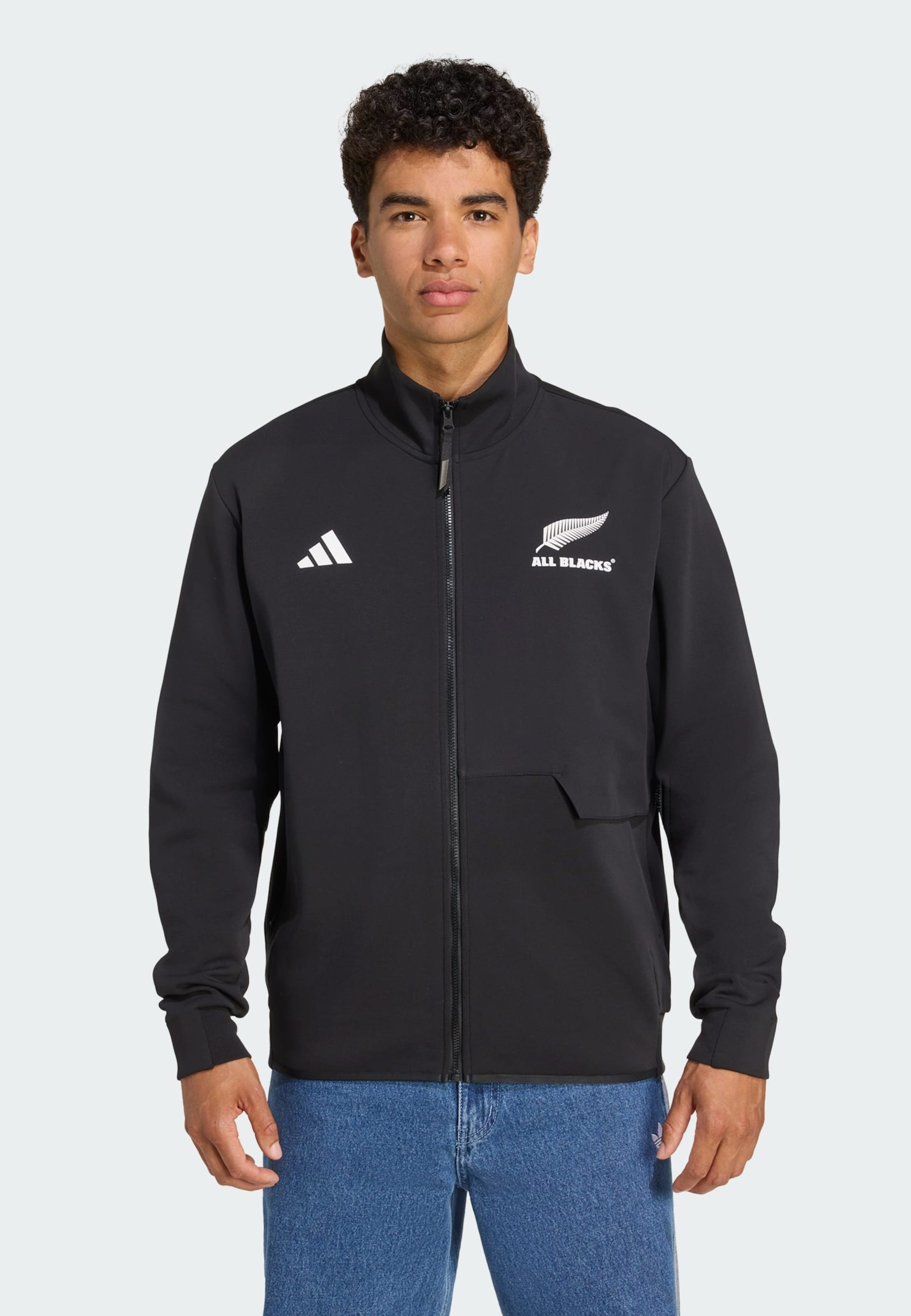 Adidas Performance Спортивная куртка 'All Blacks Anthem' в черном цвете — фото 2