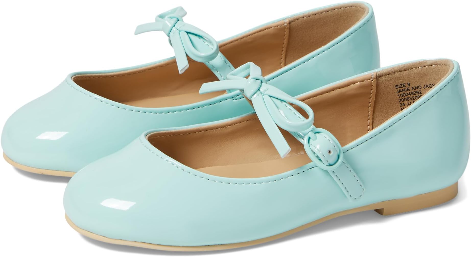 

Туфли на плоской подошве Janie and Jack Patent Bow Flat, цвет Multicolor