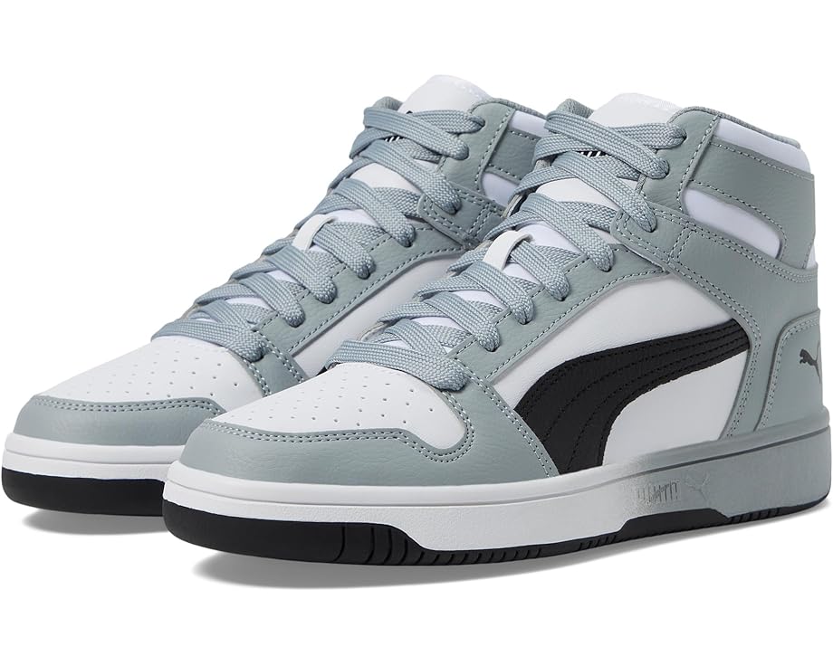 

Кроссовки PUMA Kids Rebound Layup, цвет Puma White/Puma Black/Cool Mid Gray