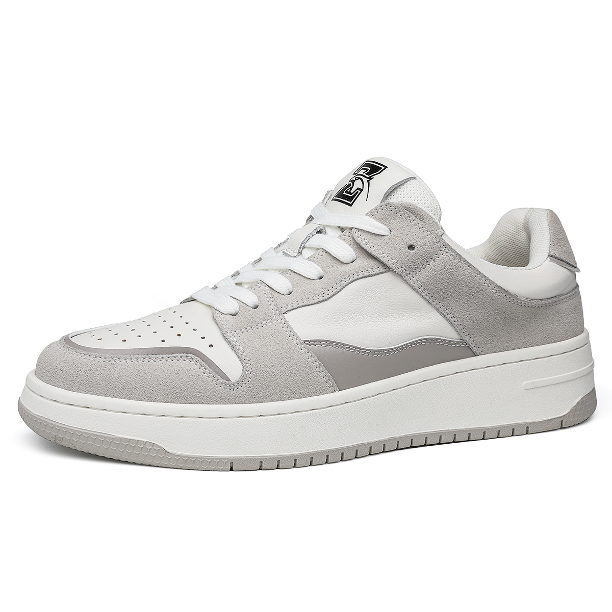 

Кроссовки Abrasion Resistant Height Increasing Low Top Skateboard Shoes Men's CHINT, белый/черный
