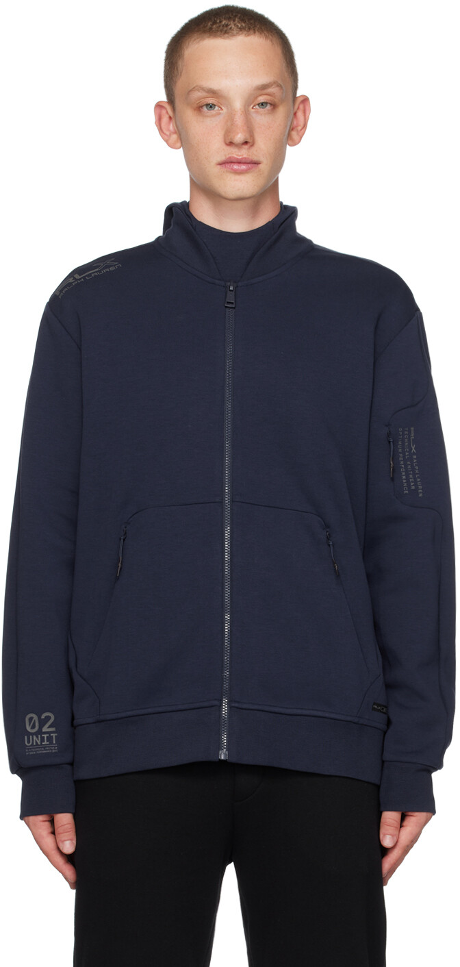 

Темно-синяя водостойкая куртка-бомбер RLX Ralph Lauren, Синий, Темно-синяя водостойкая куртка-бомбер RLX Ralph Lauren