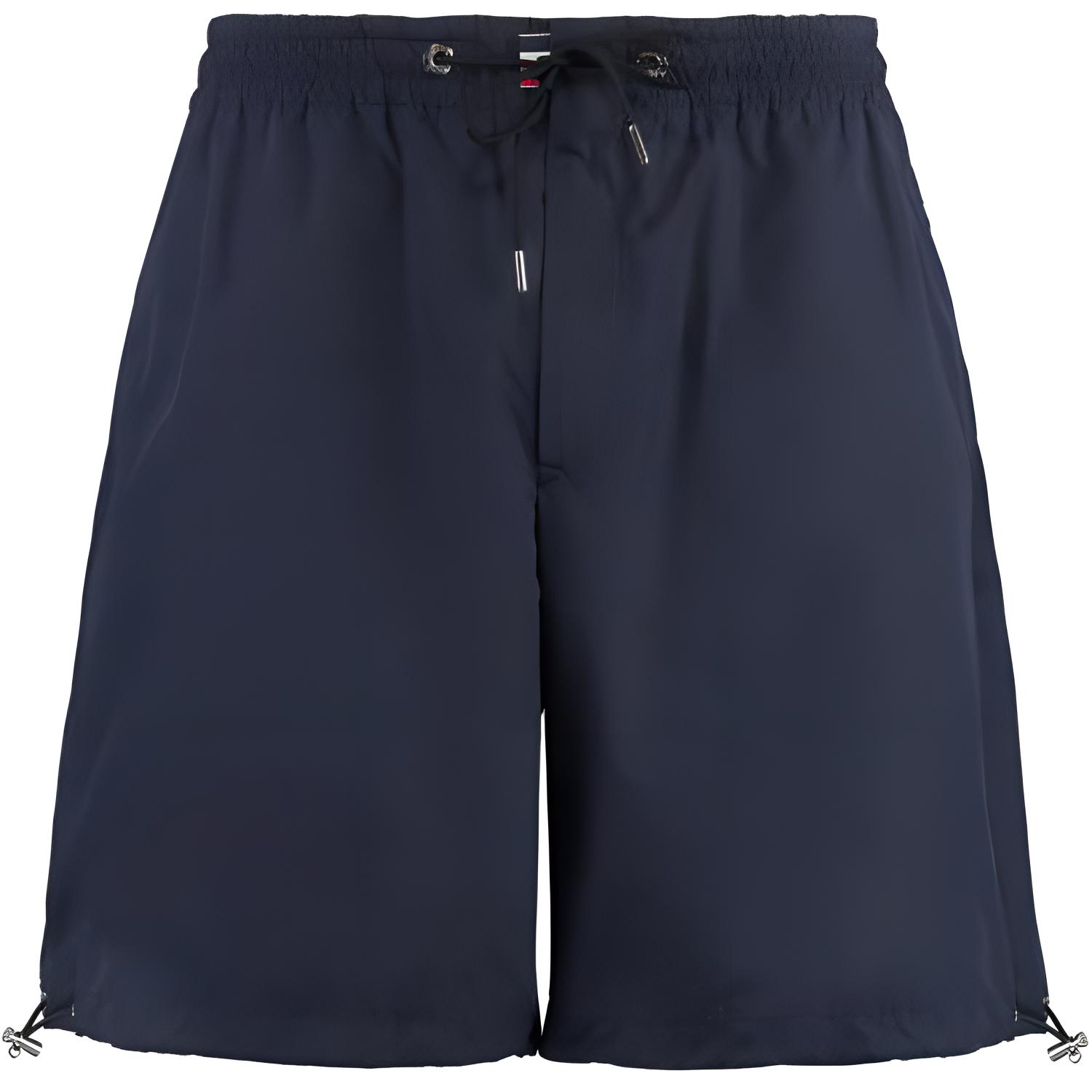 

Шорты с лого-нашивкой Moncler, синий