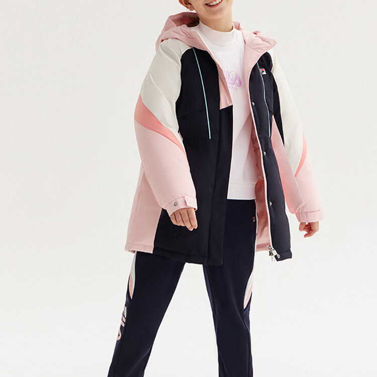 Детские пуховики/жилеты Fila Kids, темно-синий — фото 2