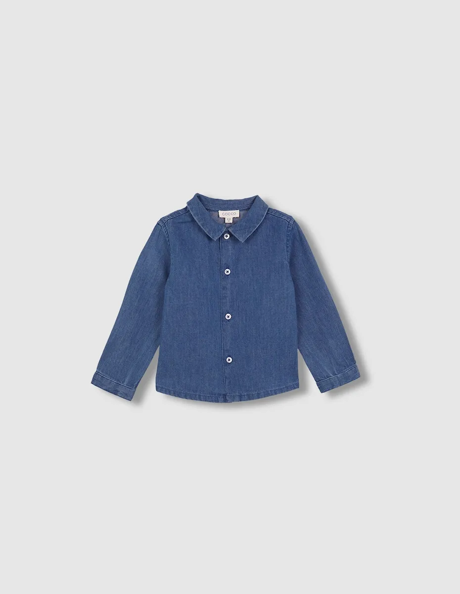 

Джинсовая детская рубашка Gocco, индиго