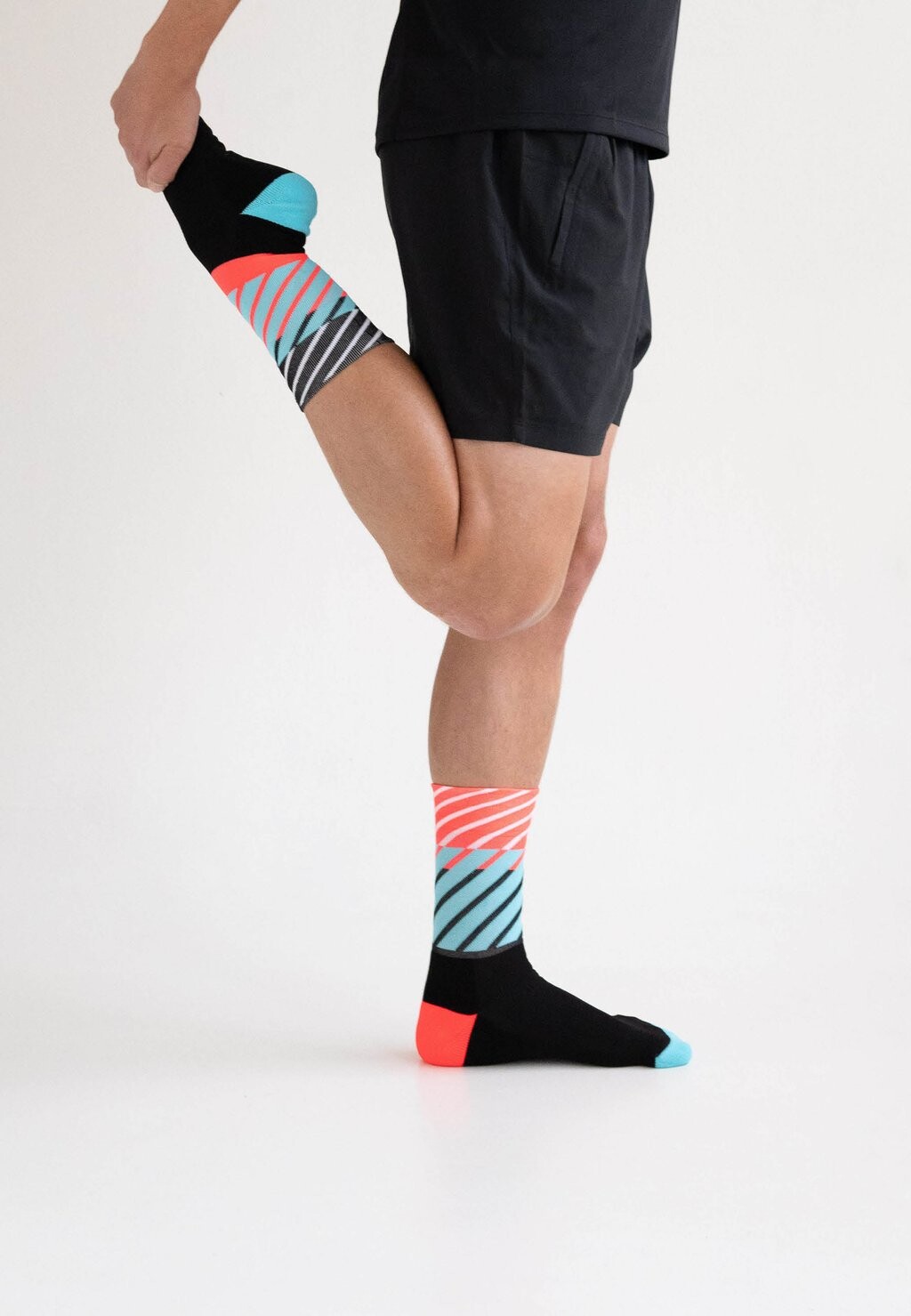 Спортивные носки RUNNING DIAGONALS Incylence, цвет black inferno — фото 3