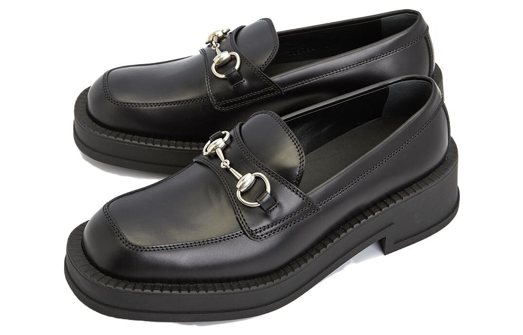 Лоферы мужские Gucci Chunky, черный — фото 2