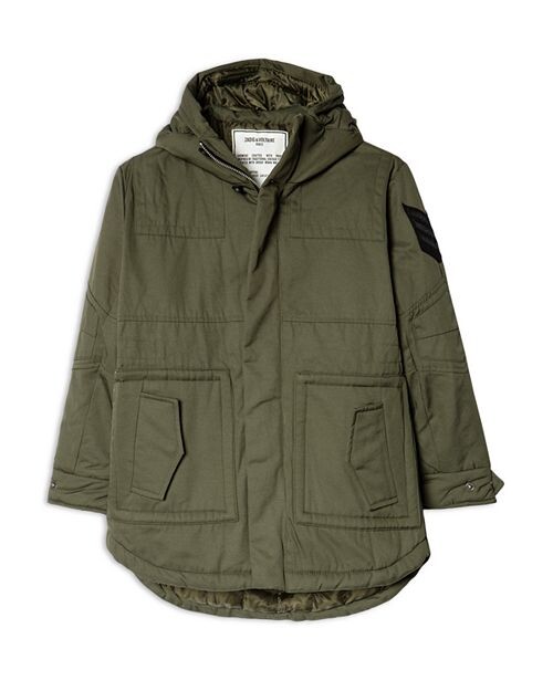 

Парка Dean с капюшоном для мальчиков Zadig & Voltaire, цвет Green