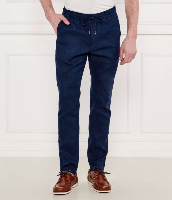 

Льняные брюки-чиносы гарлем Relaxed fit Tommy Hilfiger, синий