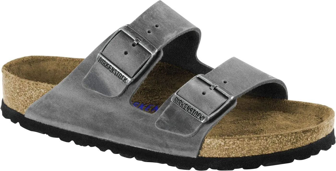 Birkenstock 51061 Взрослый Аризона, унисекс, сабо туфли-лодочки Birko-Flor (обычные), темно-серый
