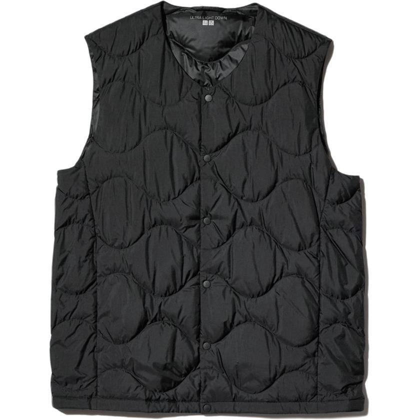 

UNIQLO Пуховая жилетка унисекс черная, Black