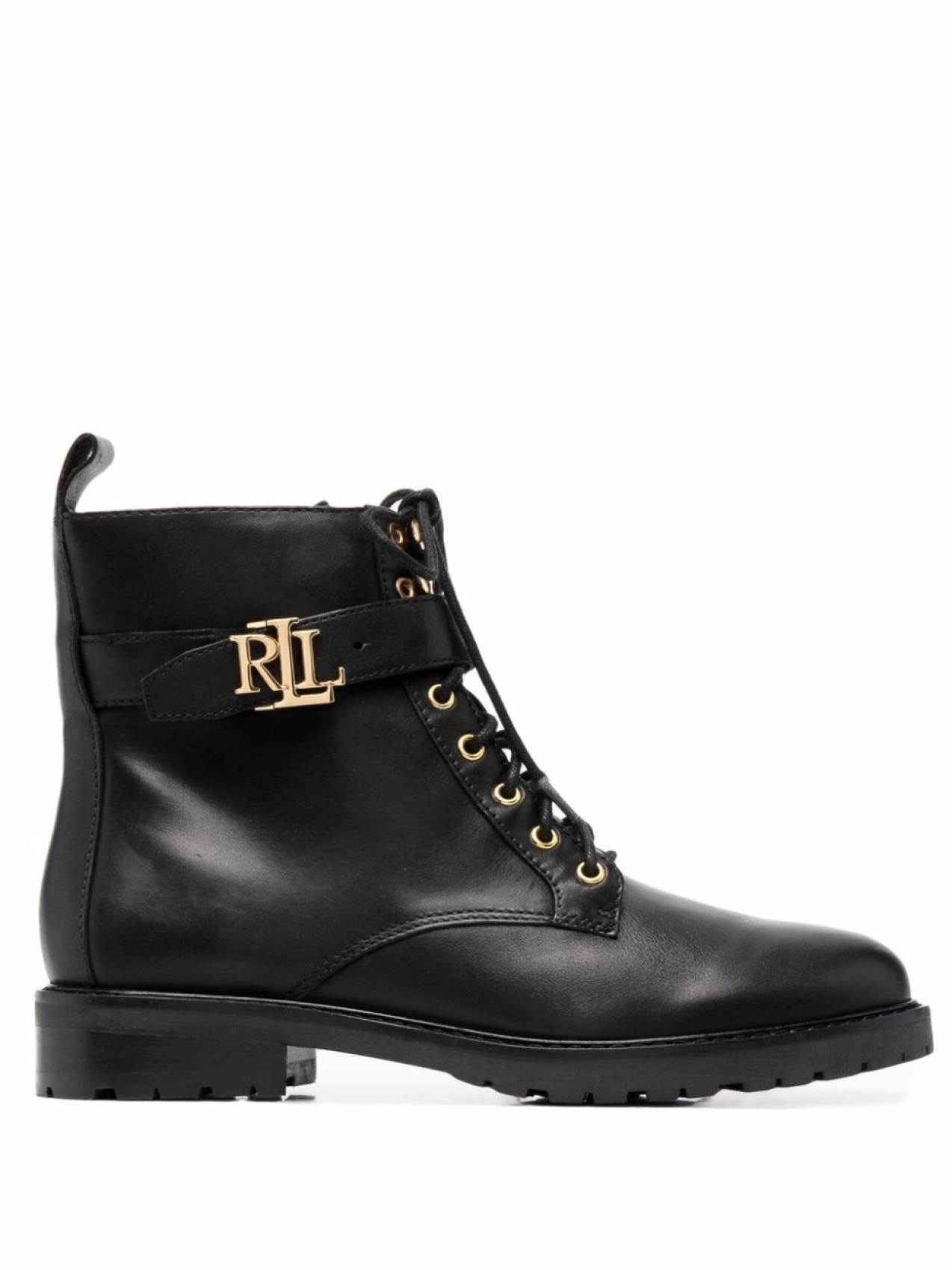 Lauren Ralph Lauren ботинки Burnished с логотипом, черный