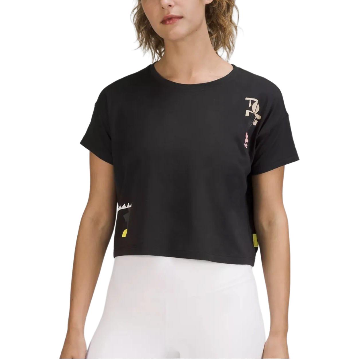 

Lululemon Футболка Team Canada женская темная спортивная red