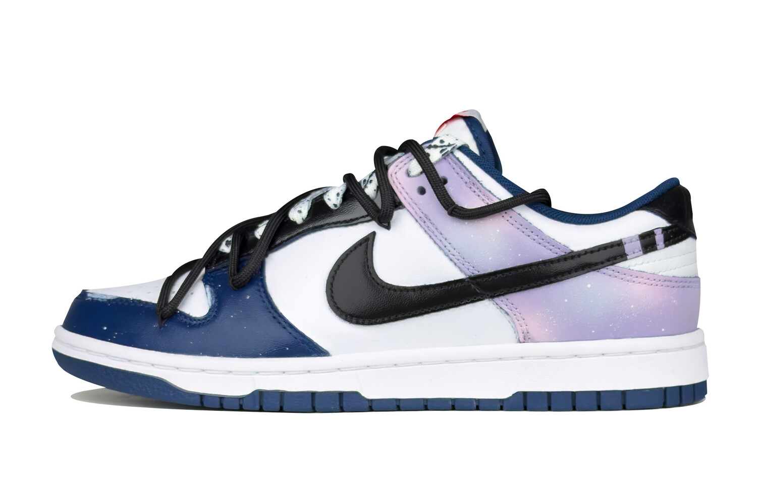 

Кроссовки Nike Dunk Skateboarding Shoes Men Low-top Blue/purple/white, синий