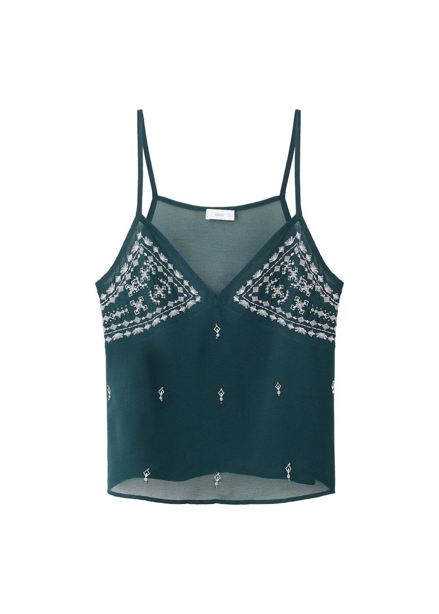 

Топ MANGO TEEN Zoe, зеленый