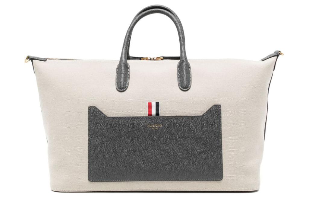 

Средняя холщовая сумка-тоут THOM BROWNE