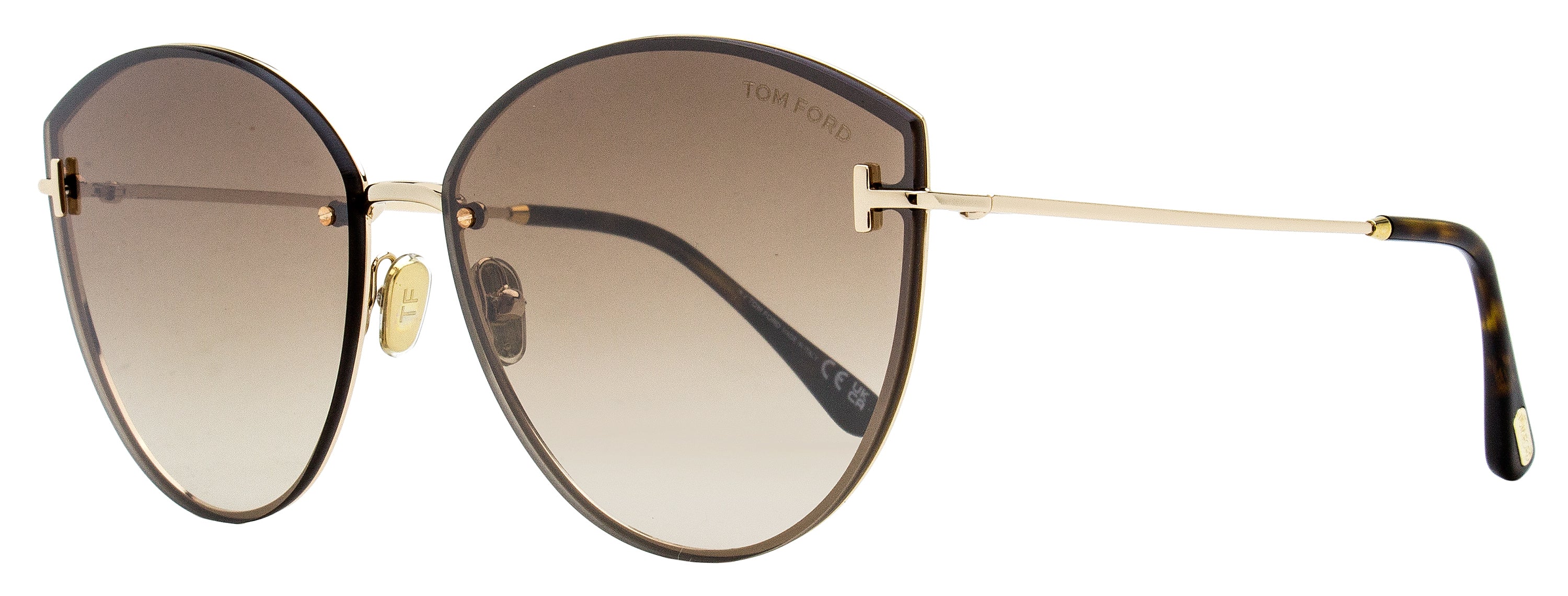 

Солнцезащитные очки Tom Ford Evangeline женские TF1106 28G золото/гавана 63 мм