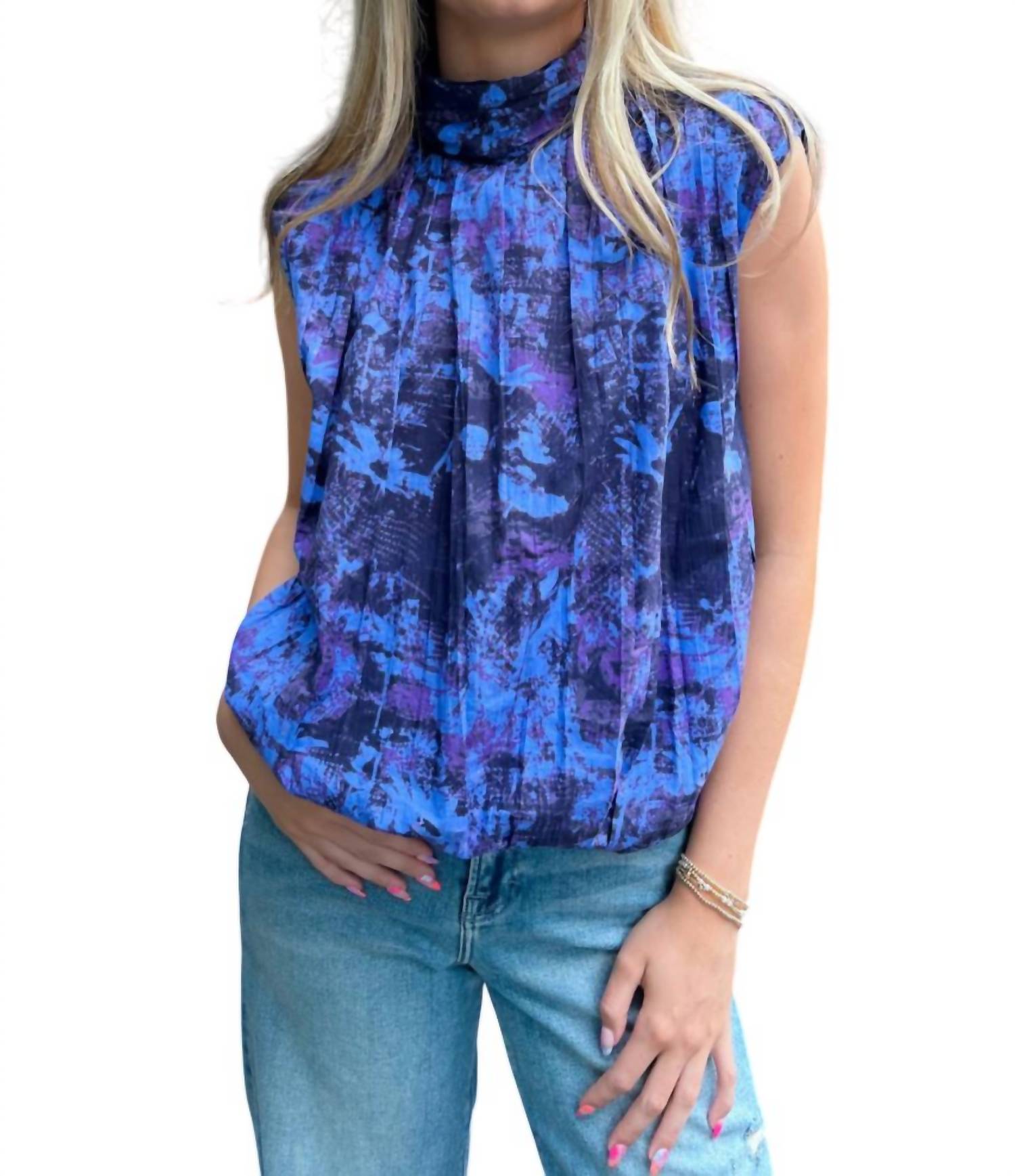 

Топ Emily High Neck в цвете Midnight Bindu