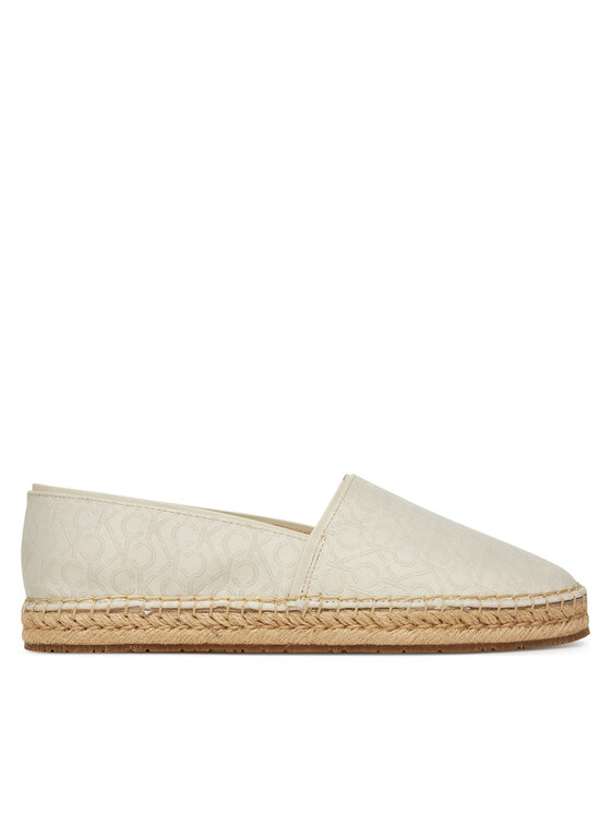 Эспадрильи Flat Espadrille - Jacq HW0HW02467 Calvin Klein, экрю