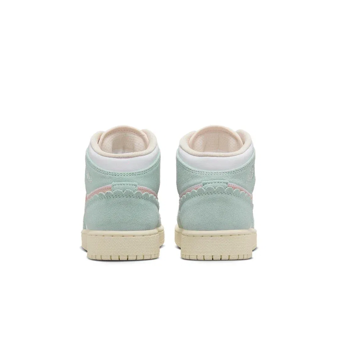 Детские кроссовки Nike Air Jordan Mid DZ5361 - розовые оксфорды, повседневная обувь HTAT8 — фото 4