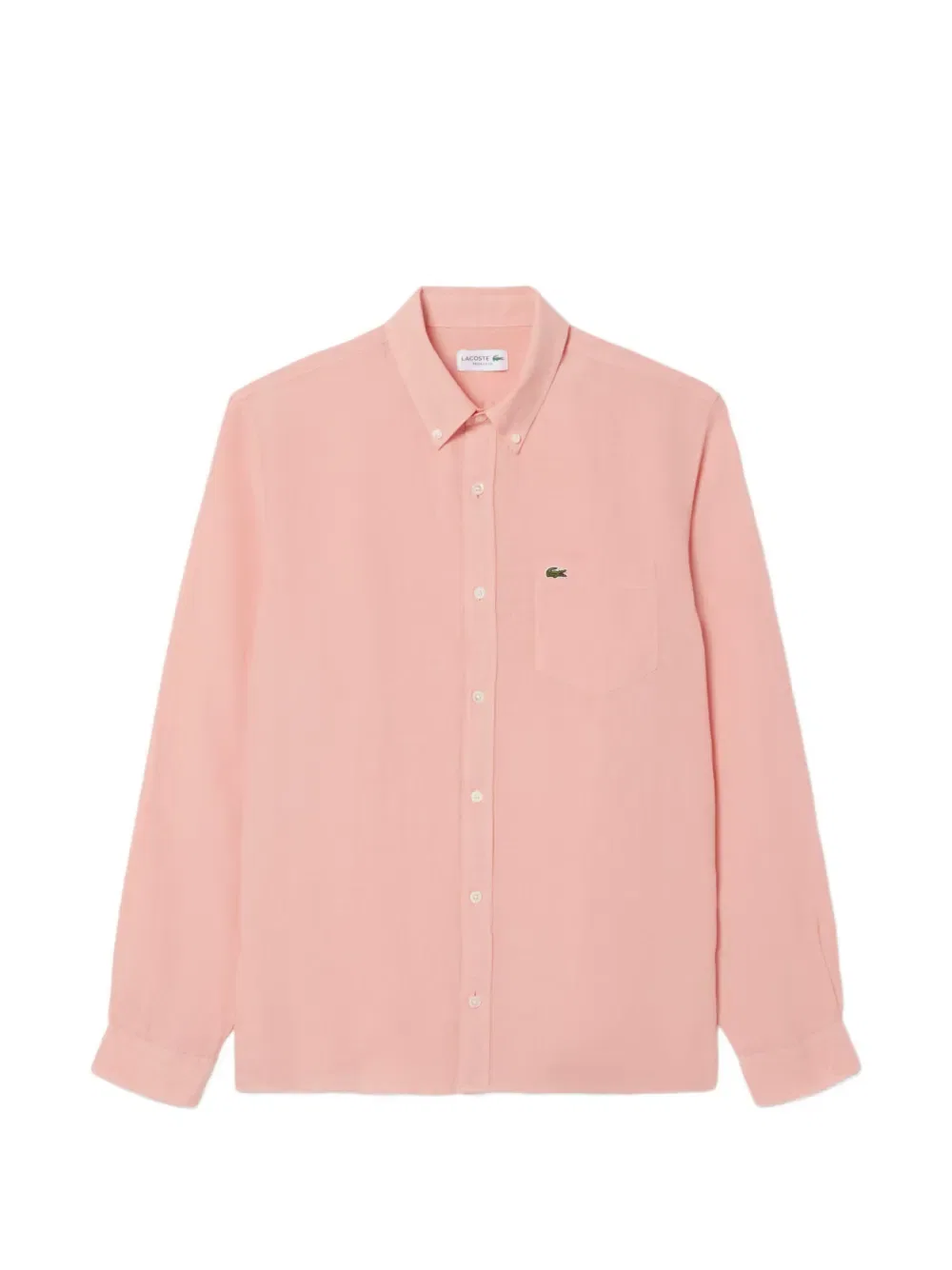 Рубашка с карманом на пуговицах Lacoste, розовый