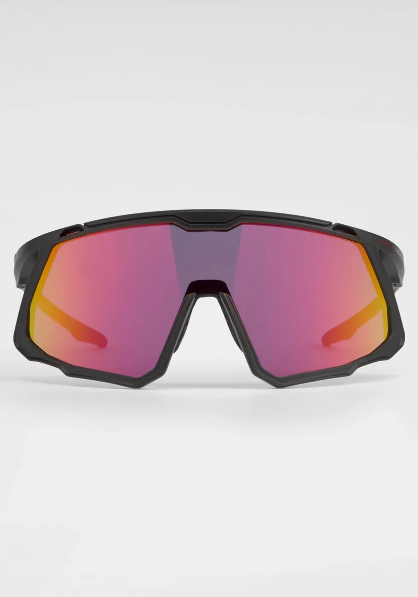 

BACK IN BLACK Солнцезащитные очки изогнутой формы Back In Black Eyewear, красный