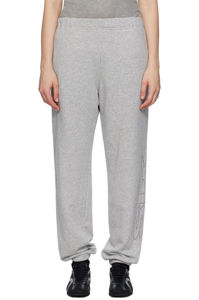

Логотипные спортивные брюки Mm6 Maison Margiela, серый