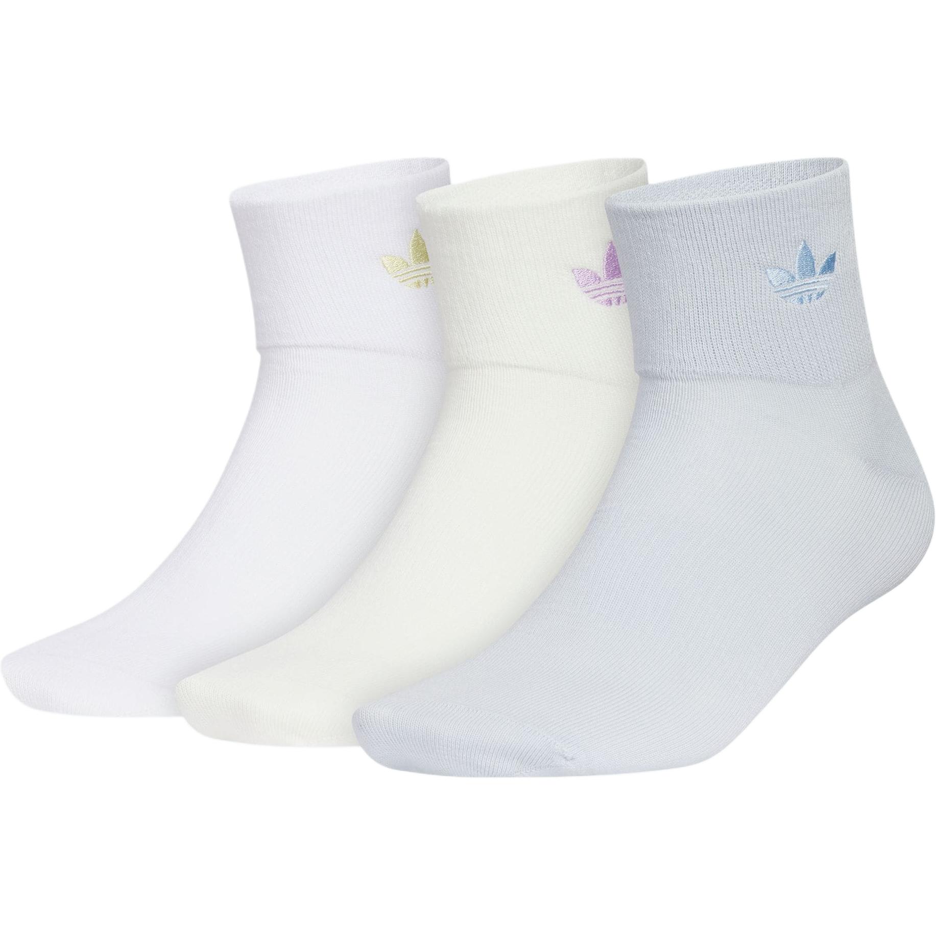 ORI ANK носки до середины икры унисекс набор из 3 пар смешанные цвета Adidas Originals, 3 Pack (Mixed Color) — фото 4