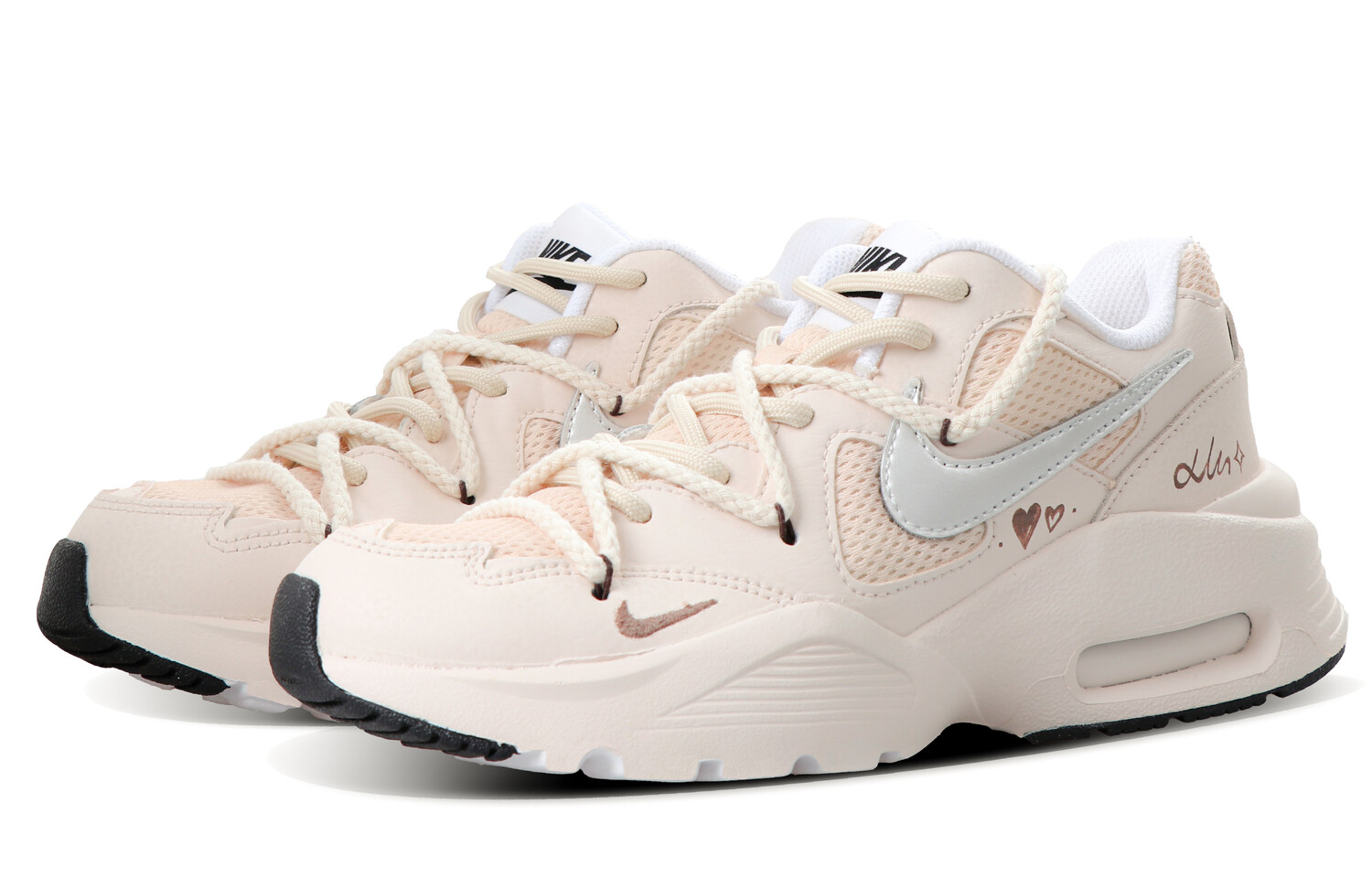 

Кроссовки Air Max Fusion женские с низким верхом бежево-розовые Nike