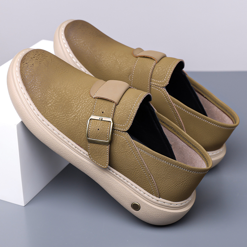 Мужские повседневные туфли Low top EGCHI, коричневый — фото 3