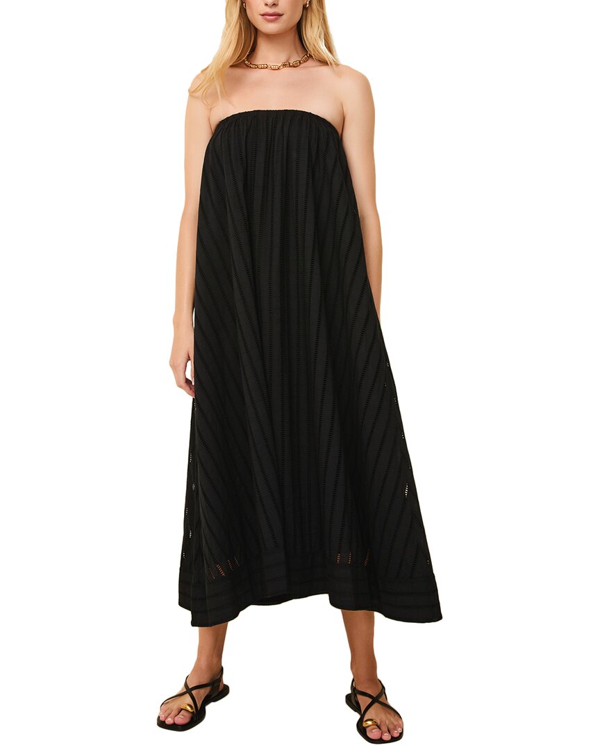 

Однотонное и полосатое платье Эвелин Solid & Striped, черный