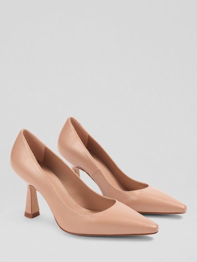 Florena Leather туфли-лодочки на каблуке kitten heel L.K.Bennett, Trench — фото 2