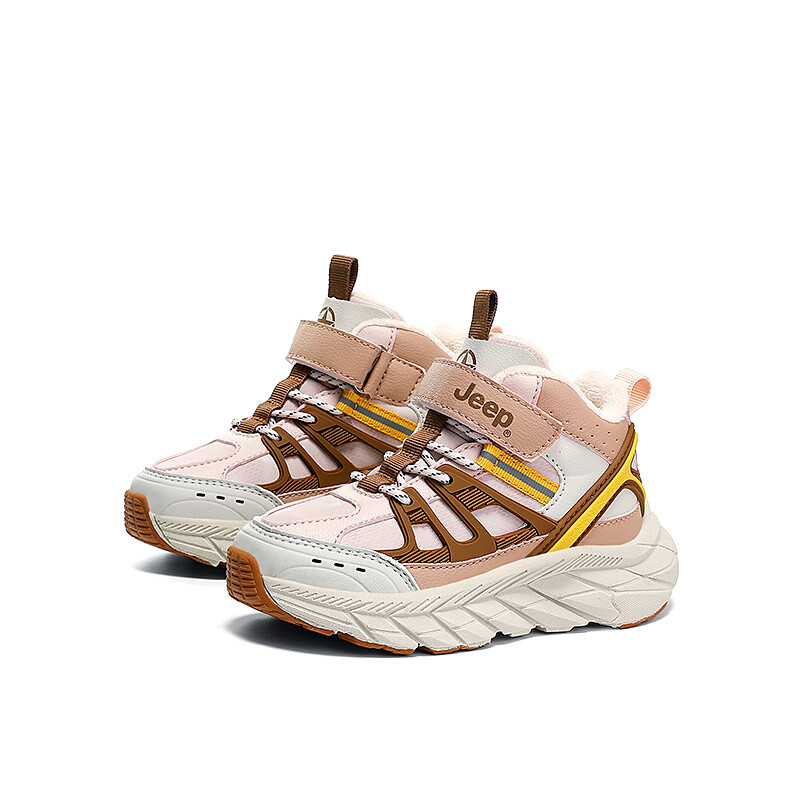 Кроссовки Jeep Kids Lifestyle Shoes Kids Mid-top Pink/Yellow, желтый — фото 3