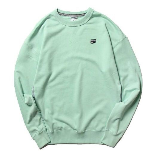 

Толстовка downtown crew round neck pullover green Puma, зеленый