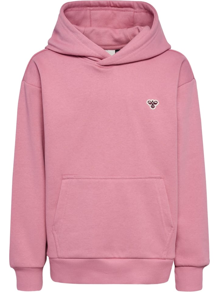 

Детская толстовка с капюшоном "Loose Hoodie Bee" розового цвета Hummel