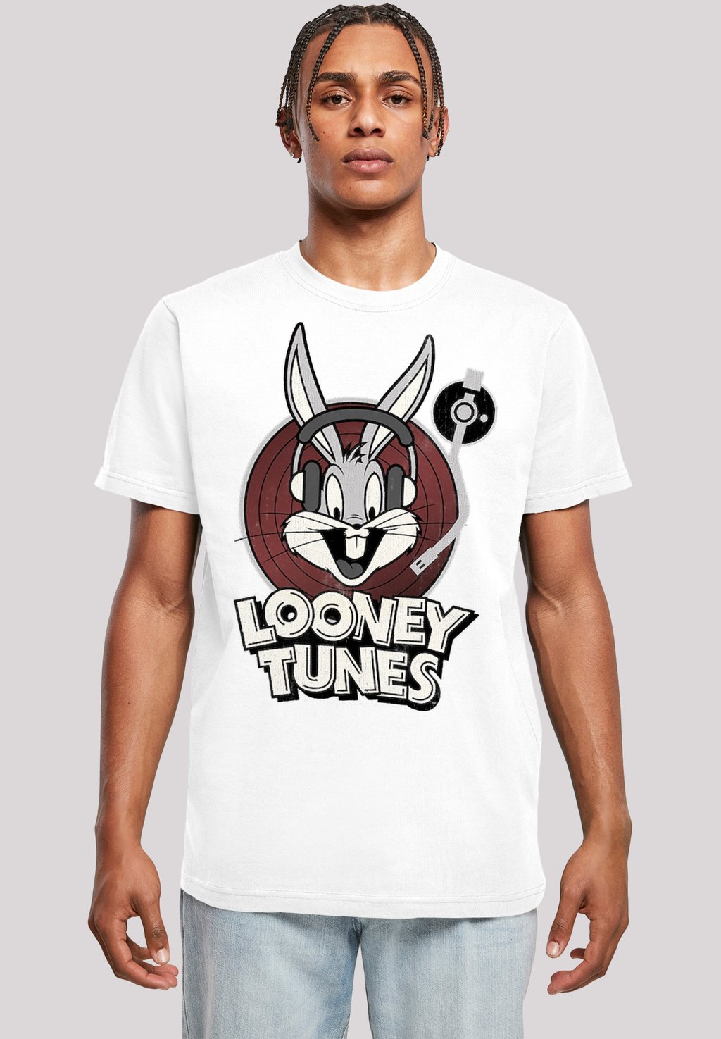 

Футболка с принтом Looney Tunes Bugs Bunny F4NT4STIC, белый