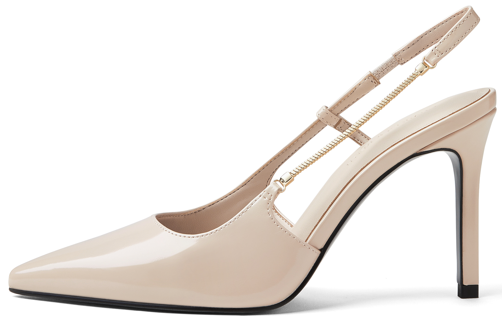 CHARLES&KEITH Маленькие узкие каблуки-шпильки 9,3 см женские - телесный, цвет Nude Flesh