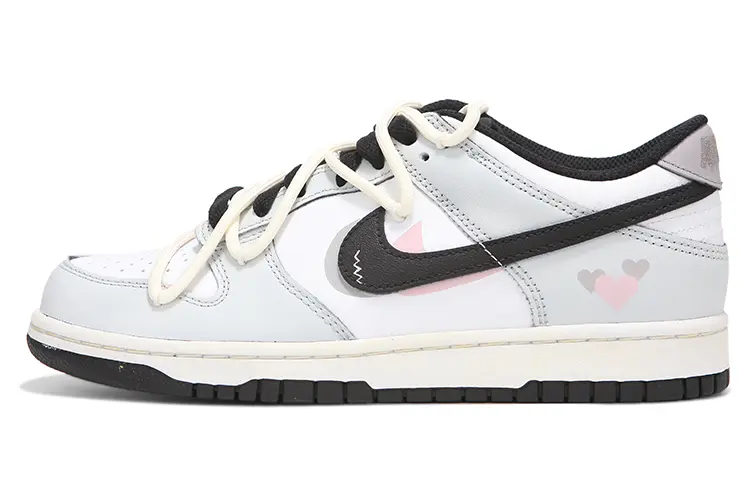 

Кроссовки Nike Dunk Skateboarding Shoes Men Low-top White/gray/pink/black, светло-серый