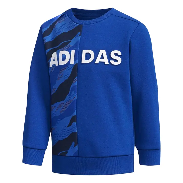 

Свитшот синий детский для возраста 3-7 лет Adidas