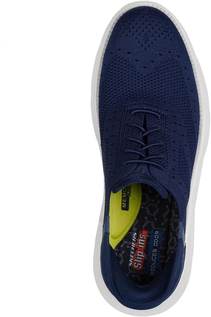 Кроссовки Skechers Herren Garza Palma Sneaker, Navy Knit — фото 3