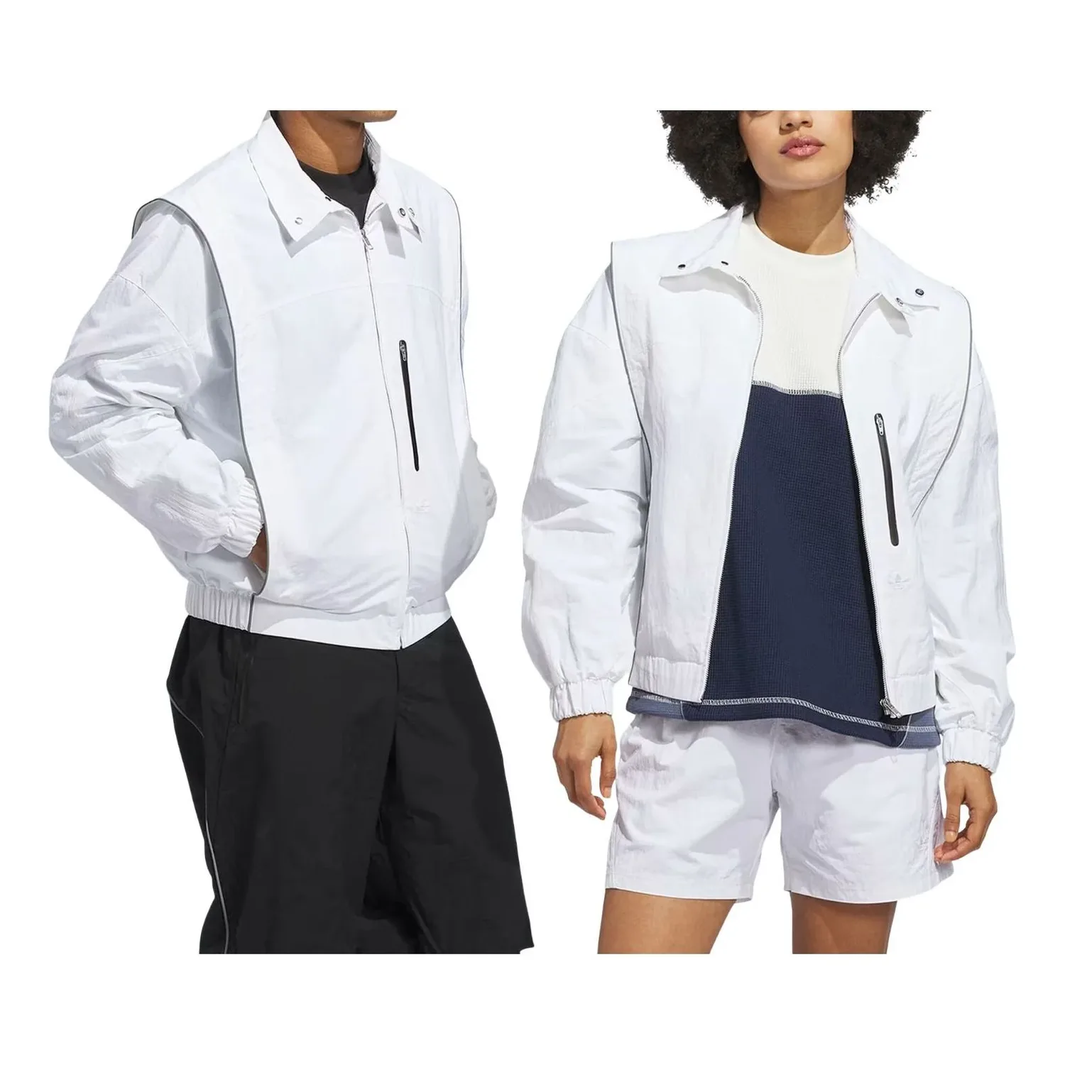 Ветровка Adidas Venice Wind Jacket 'White' — фото 2