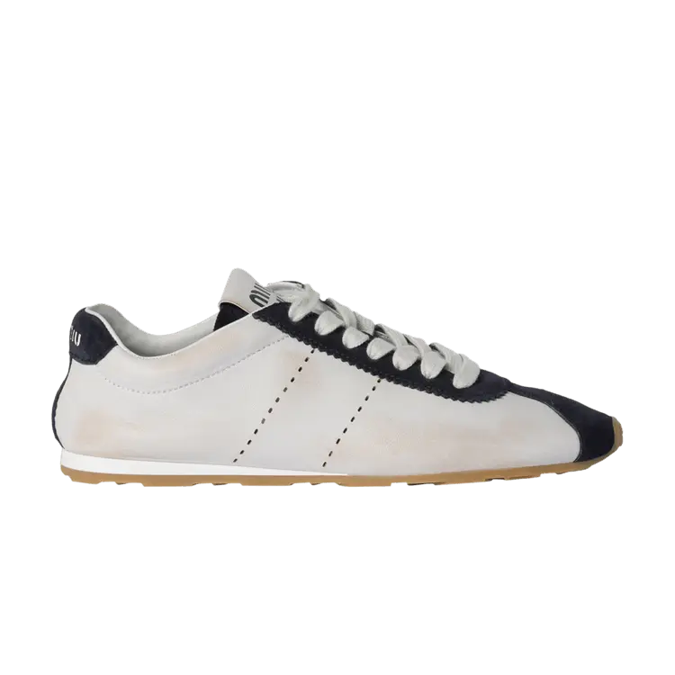 Кроссовки Miu Miu Wmns Plume Suede Sneaker White Blue, синий