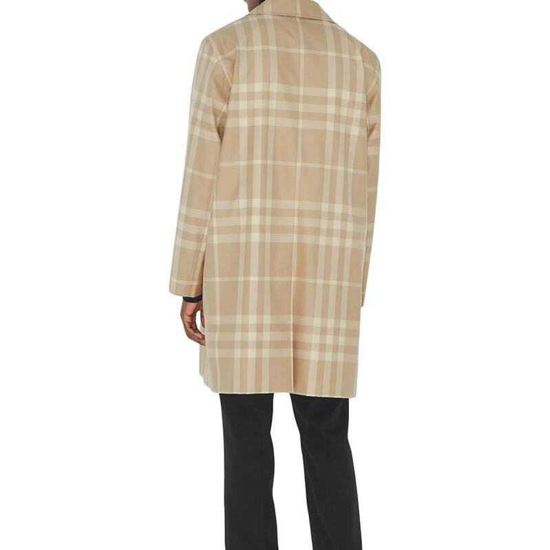Пальто мужское Burberry мягкое, желто-коричневое, коричневый — фото 3