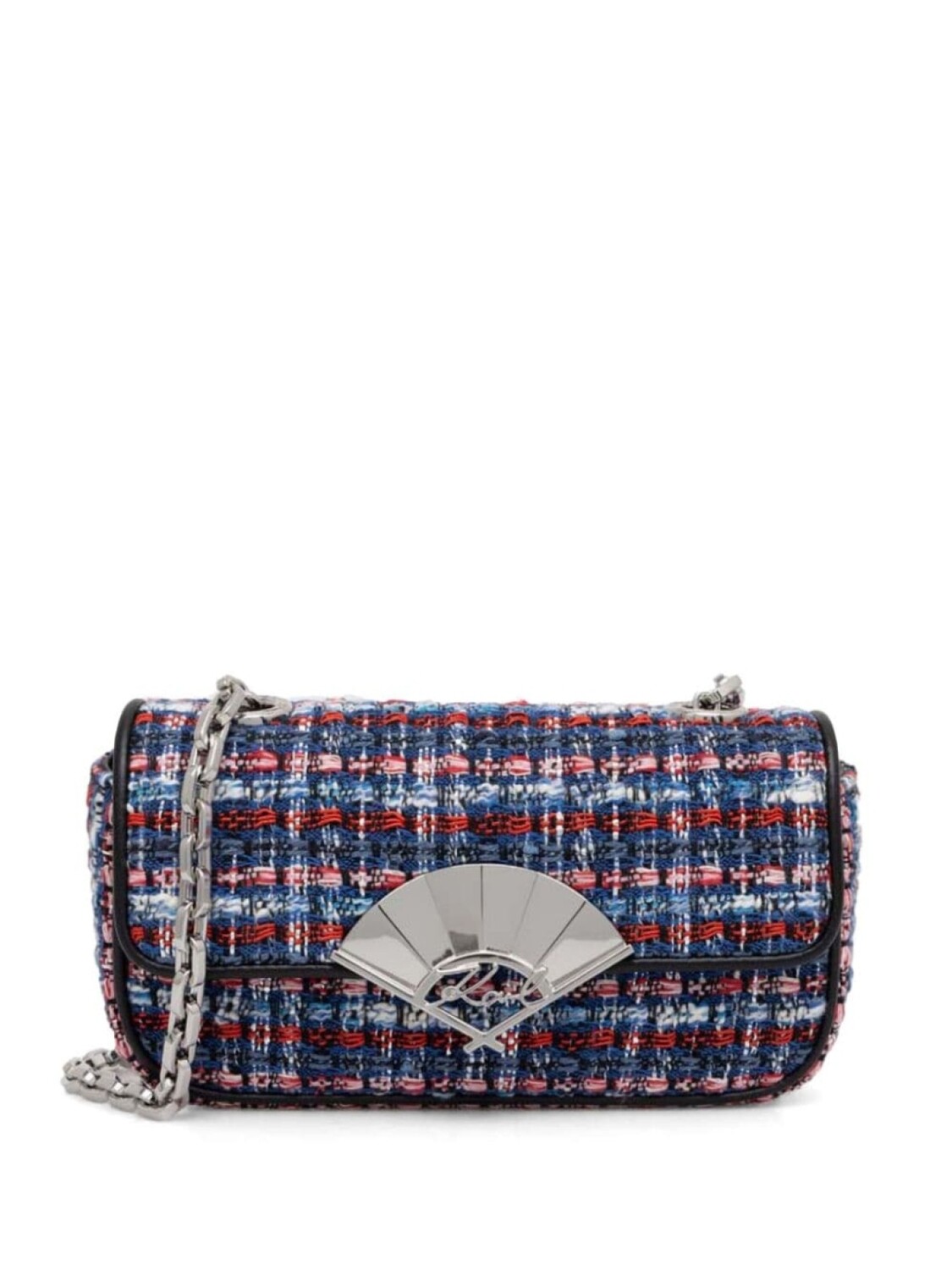 

Сумка через плечо из твида Karl Lagerfeld K/Signature, синий