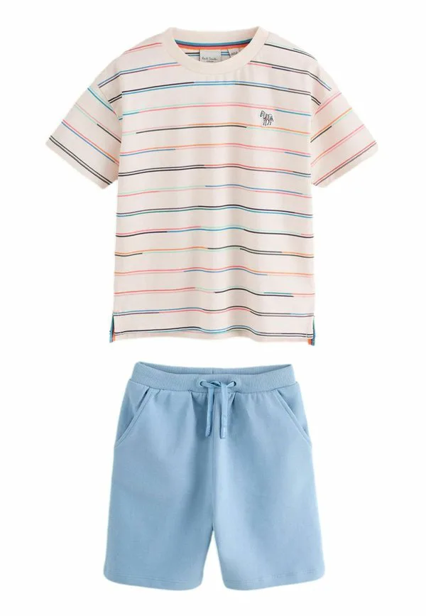Спортивные штаны в полоску стандартного кроя Paul Smith Junior, Stone Blue