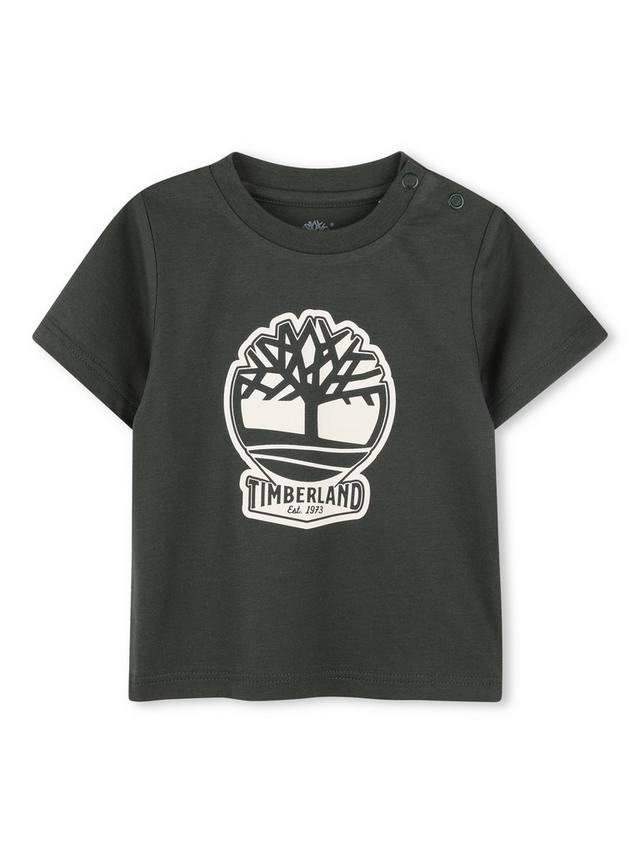 

Детская футболка с логотипом Timberland, зеленый