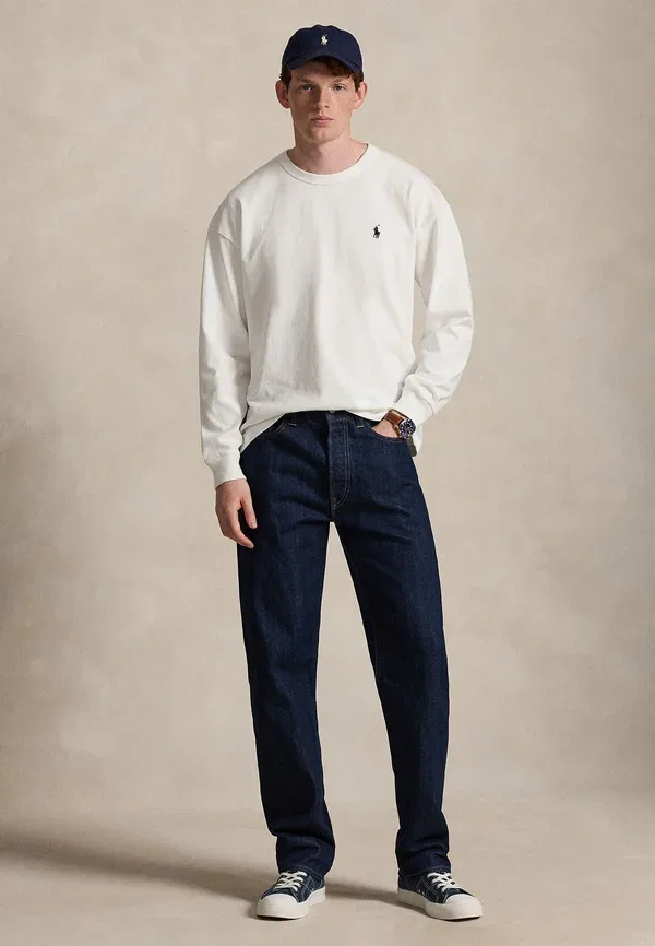 Футболка с длинным рукавом Relaxed Fit Polo Ralph Lauren, белый — фото 2