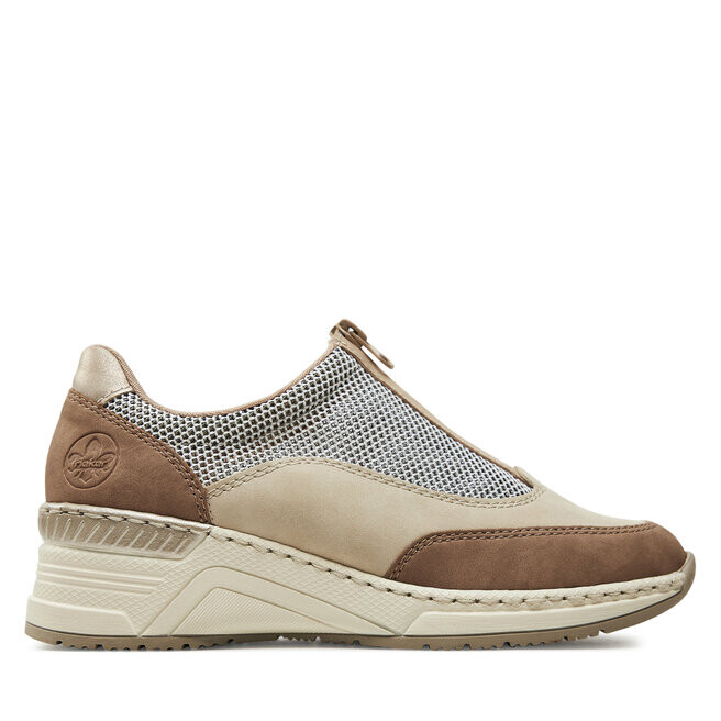 

Кроссовки Rieker N4357-60 Beige Combination, бежевый